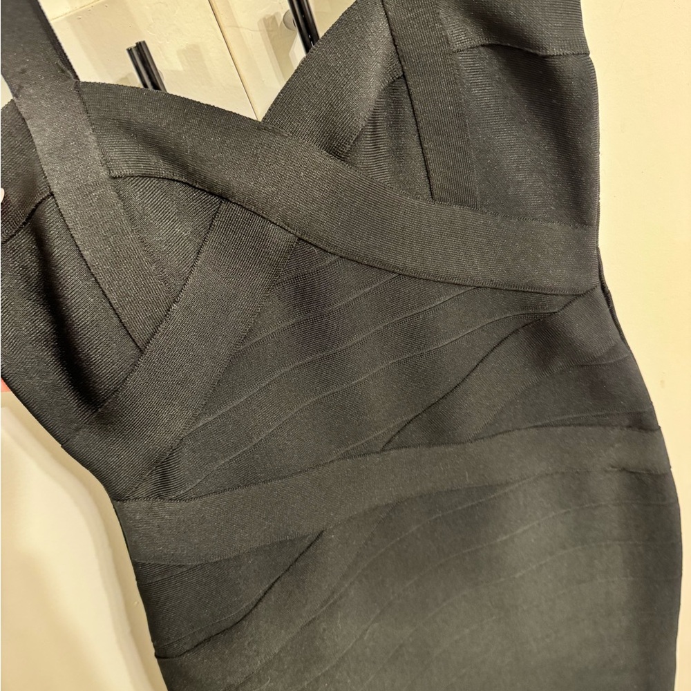 Elegant Black Bandage Dress